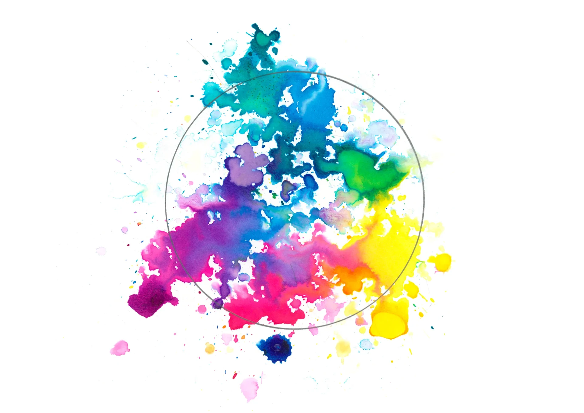 Abstract water colour artwork